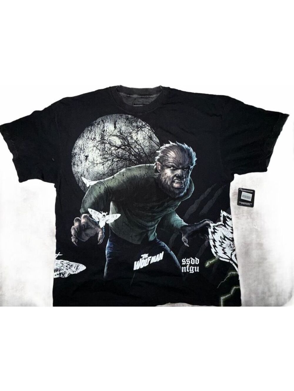 Darc Sport The Wolf Man Side by Side Series Premium Oversized Tee in Black XL
